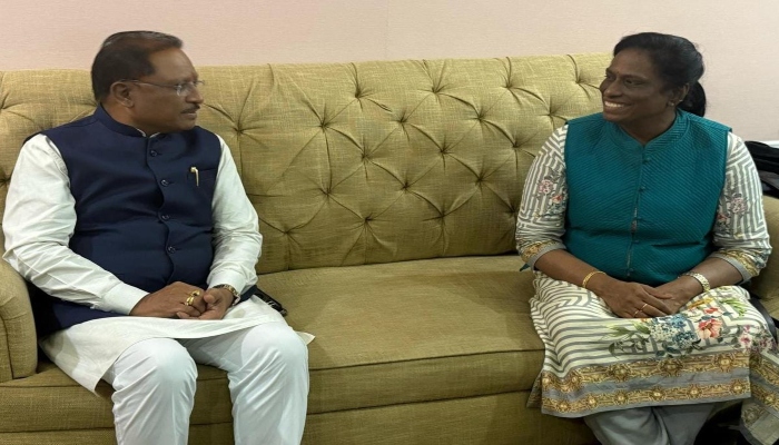 CM Sai met IOA President PT Usha