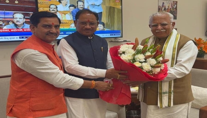 CM Sai met Union Minister Khattar