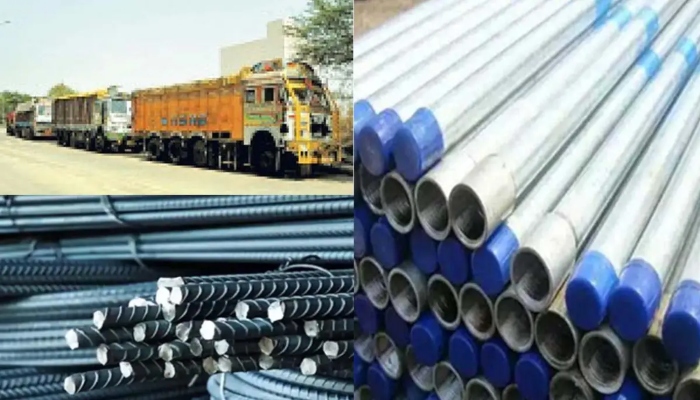 4 trucks going without documents were caught, 170 tons of iron rods and pipes were confiscated, 46 lakh fine imposed