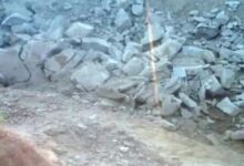 Blasting in residential area for canal construction in Raigarh, villagers expressed displeasure