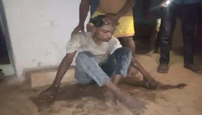 In Balod, a drunk young man entered the house of a widow woman, was found unconscious after hiding in a pile of straw