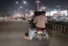 5 youths made a reel on a bike, broke traffic rules, SP said - action will be taken