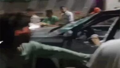 The speeding car dragged the bike for 8 kilometers