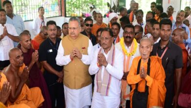 CM Sai prayed to Lord Buddha and wished for the prosperity of the people of the state