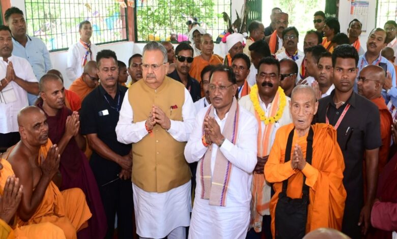 CM Sai prayed to Lord Buddha and wished for the prosperity of the people of the state