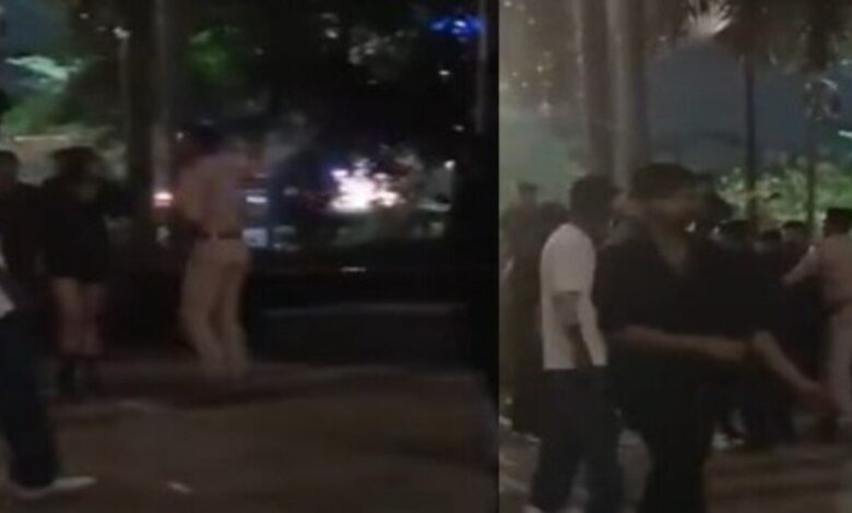 बीच सड़क पर दो अलग-अलग घटनाओं में हंगामा और मारपीट, एक बुजुर्ग घायल