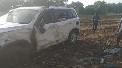 MLA's follow vehicle met with an accident, driver died