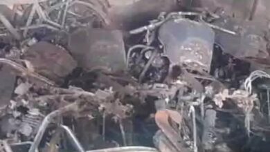 टल आवास में आग लगने से 10 बाइक जलकर खाक, पुलिस ने शार्ट सर्किट बताया