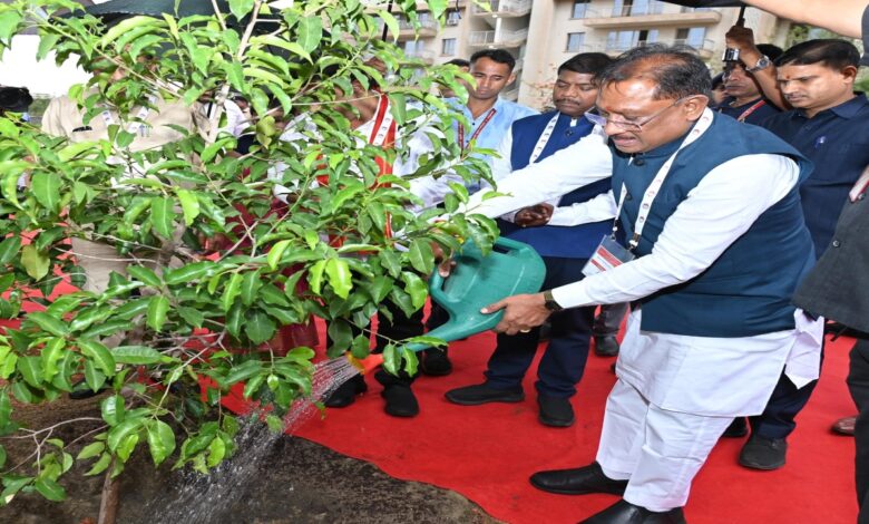 मुख्यमंत्री ने IIM रायपुर परिसर में किया सुशासन वाटिका का शुभारंभ