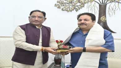 मुख्यमंत्री से बीसीसीआई उपाध्यक्ष राजीव शुक्ला ने की सौजन्य भेंट