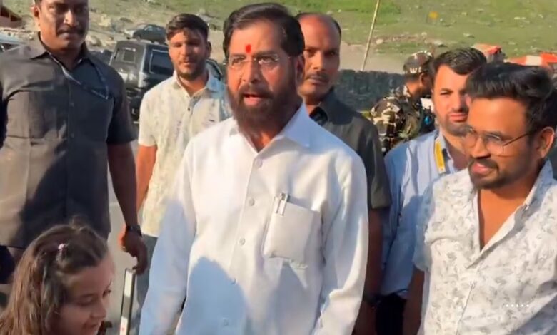 Eknath Shinde reached Kargil, will flag off Shauryathon, will pay tribute to the martyrs