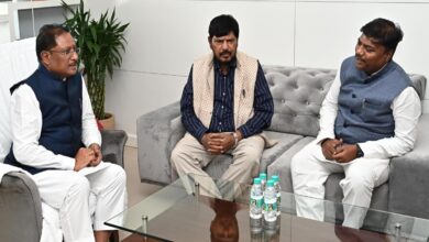 मुख्यमंत्री साय से केंद्रीय मंत्री अठावले ने की मुलाकात, सामाजिक योजनाओं पर हुई चर्चा