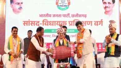 BJP's training camp in Mainpat: JP Nadda's strict advice, CM Sai did yoga