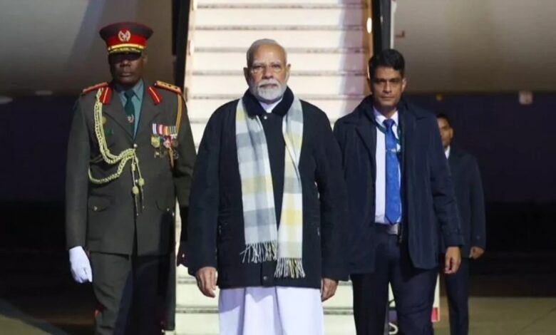 PM Modi arrives on Namibia tour, will meet President; will address Parliament