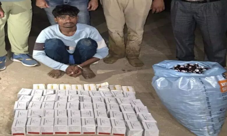 लग्जरी कार से 4.35 लाख के नशीले इंजेक्शन बरामद, एक तस्कर गिरफ्तार