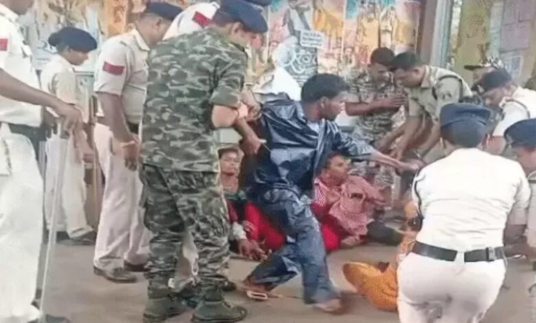 रायपुर में दिव्यांगों के प्रदर्शन पर पुलिस की सख्ती, महिलाओं से बदसलूकी के आरोप