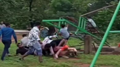 धमतरी के नरहरा वाटरफॉल में एडवेंचर झूला टूटा, 12 पर्यटक गिरे; बडा हादसा टला