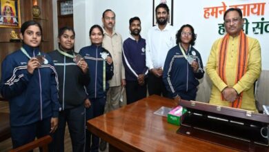 National kick boxing medal winners met the Chief Minister, CM Sai encouraged them
