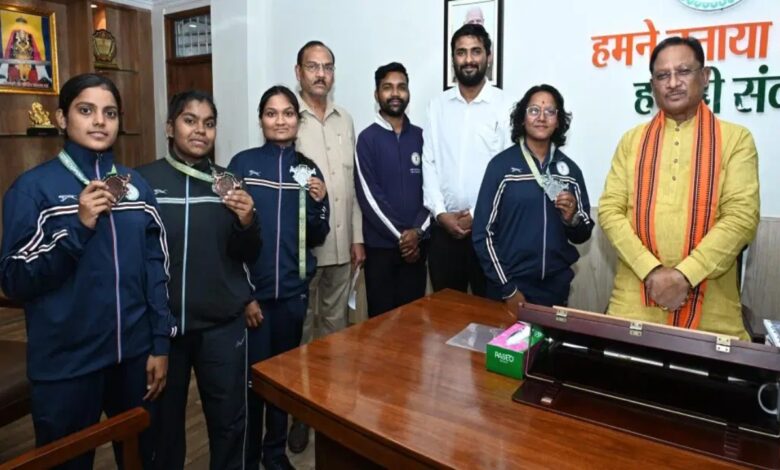 National kick boxing medal winners met the Chief Minister, CM Sai encouraged them