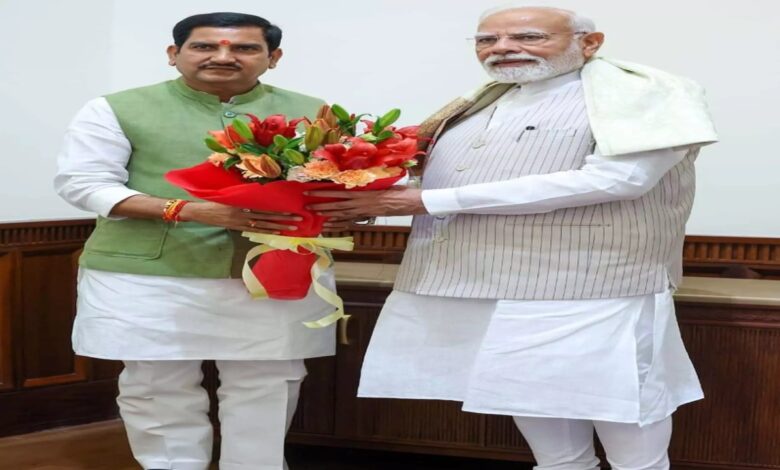 Union Minister of State Tokhan Sahu met Prime Minister Narendra Modi