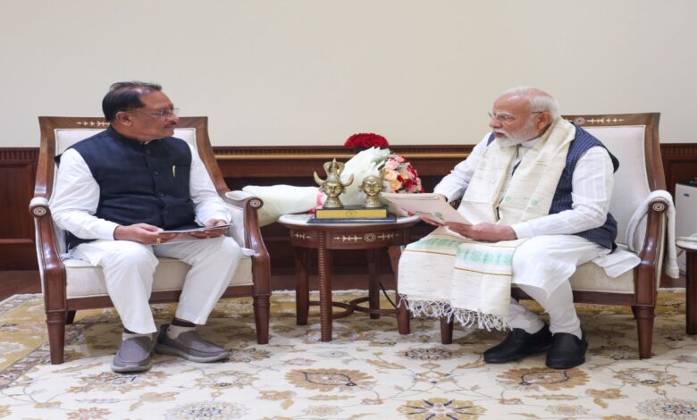पीएम मोदी से मिले मुख्यमंत्री साय, राज्य के विकास की दी जानकारी