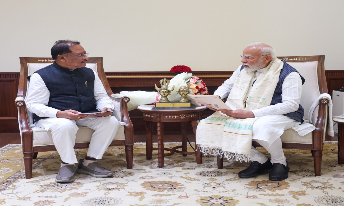 पीएम मोदी से मिले मुख्यमंत्री साय, राज्य के विकास की दी जानकारी