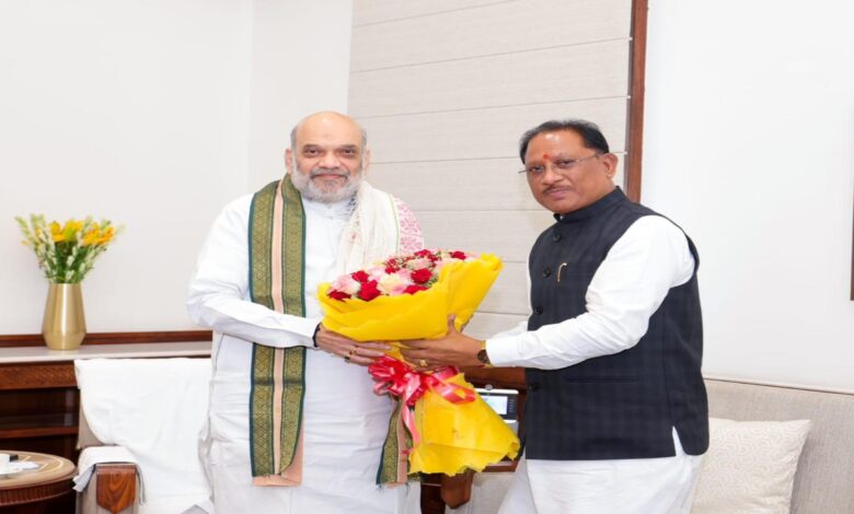 केंद्रीय गृह मंत्री अमित शाह से मिले मुख्यमंत्री साय, नक्सल उन्मूलन पर हुई चर्चा