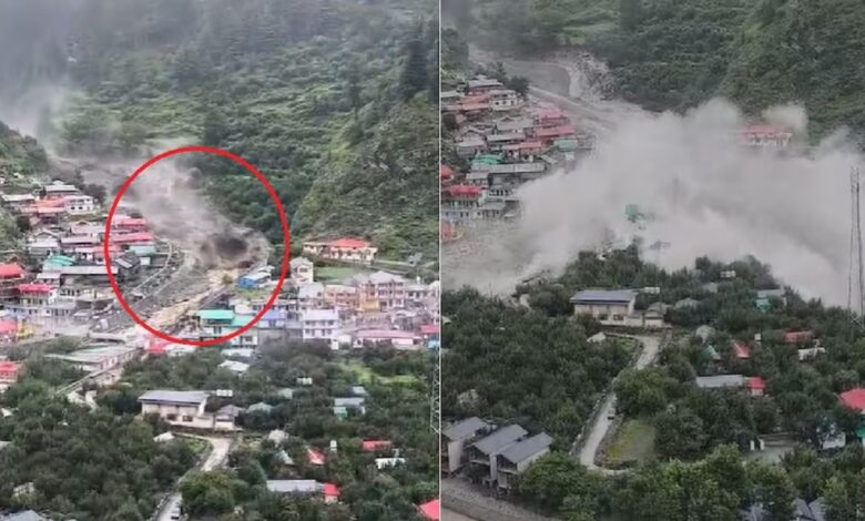 Cloudburst wreaks havoc in Uttarakhand's Dharali, 4 dead, more than 50 missing