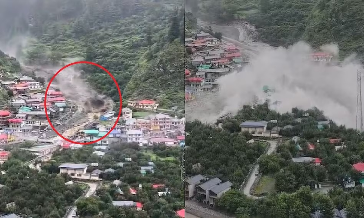 Cloudburst wreaks havoc in Uttarakhand's Dharali, 4 dead, more than 50 missing