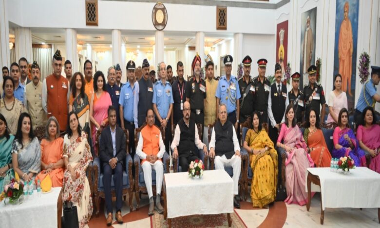 A grand welcome ceremony was held at Raj Bhavan on Independence Day