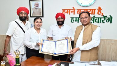 President honored Devashish-Mantript Kaur met Chief Minister Sai, CM congratulated them