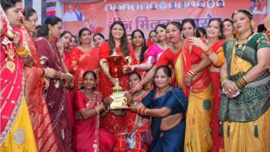 MLA भावना बोहरा शामिल हुई तीज मिलन समारोह में, महिलाओं को दिया अवार्ड