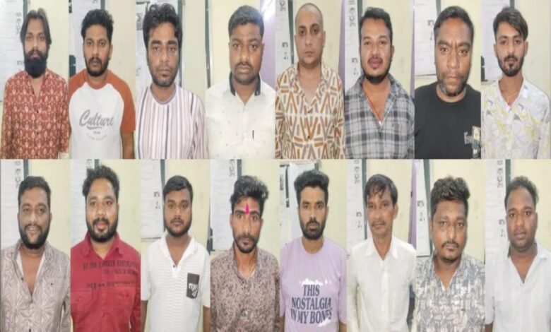 हाईप्रोफाइल जुए की फड़ पर पुलिस का छापा, 16 जुआरी गिरफ्तार