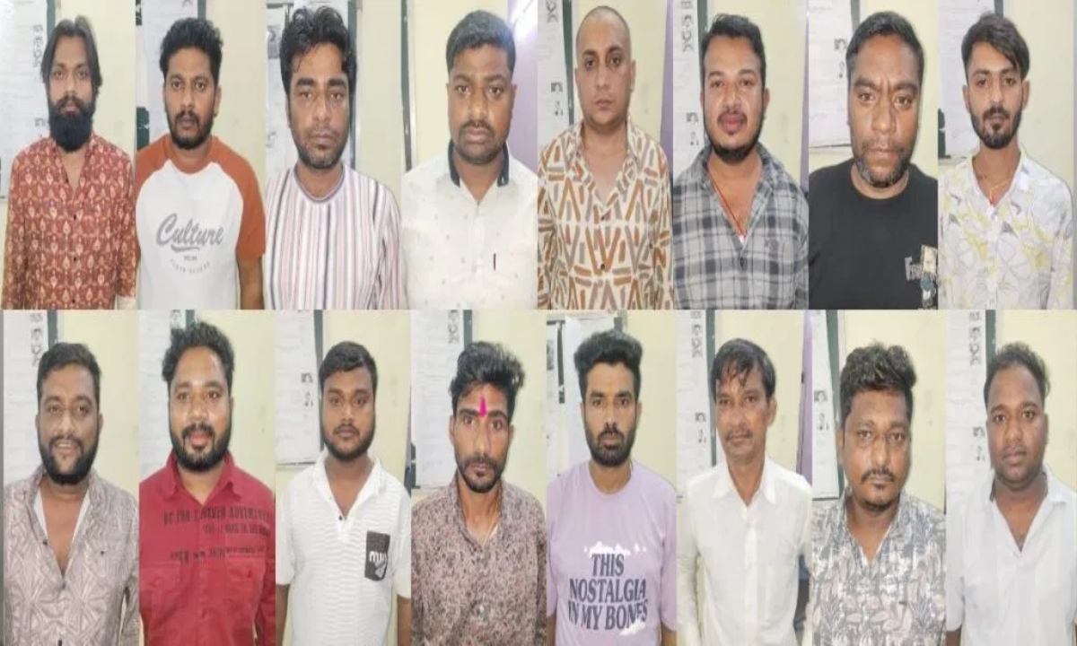 हाईप्रोफाइल जुए की फड़ पर पुलिस का छापा, 16 जुआरी गिरफ्तार