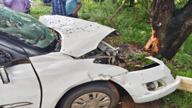 भीषण सड़क हादसा: पेड़ से टकराई कार, महिला की मौत, 3 गंभीर घायल