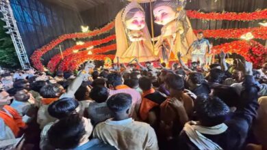 विवाद के 24 घंटे बाद खुली रायपुर की गणेश प्रतिमा, श्रद्धालुओं की उमड़ी भीड़; चौकसी के लिए फोर्स तैनात