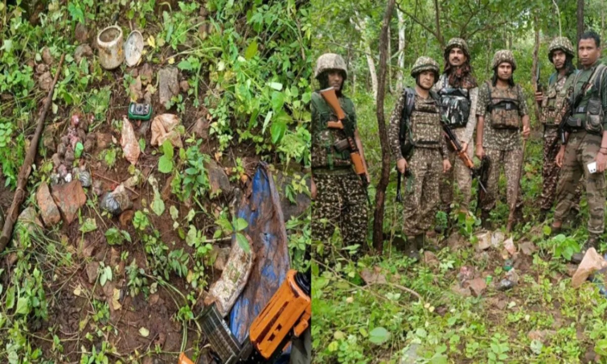 Security forces achieve major success, Naxalite explosives dump recovered