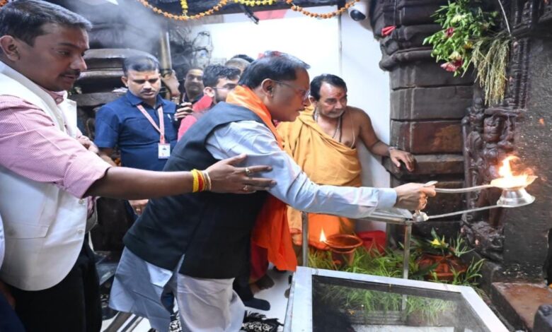 CM Sai performed Navratri puja at Ratanpur Mahamaya Temple