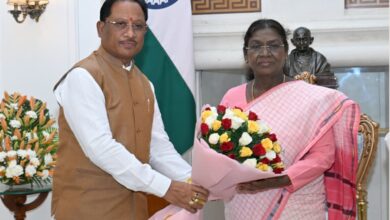 CM Sai met President Draupadi Murmu and invited her to attend the state festival.