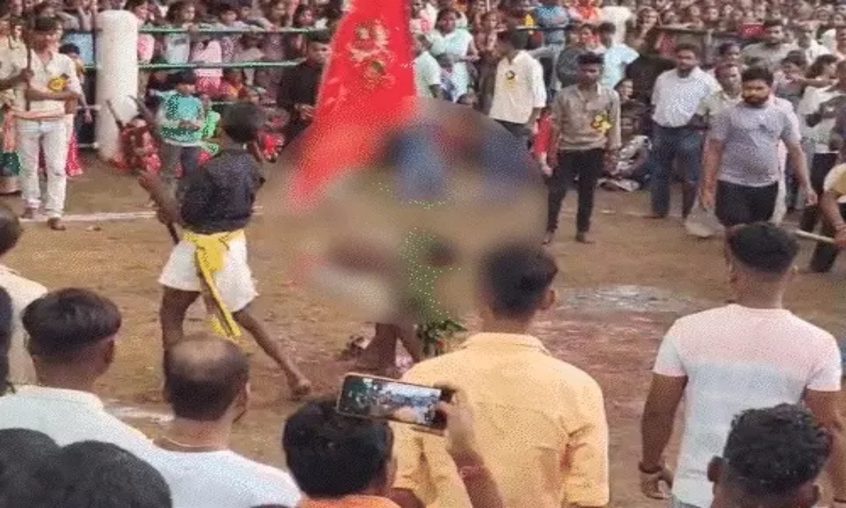 500-year-old tradition in Raigarh: Baiga drinks blood after sacrificing 40 goats