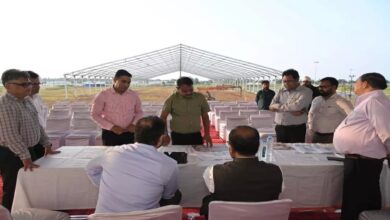 Deputy CM Arun Sao reached the Rajyotsav venue to review the preparations for the Silver Jubilee Year Festival.
