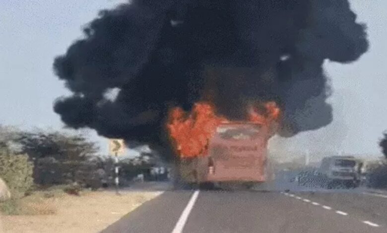 Jaisalmer bus fire: DNA sampling begins to identify 20 people