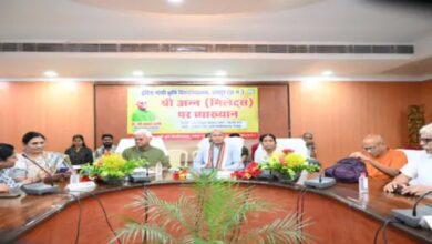 Millet Man of India Dr. Khader Wali reached IGKV: Said- After the Green Revolution, traditional crops were neglected, we cannot depend only on wheat and rice.