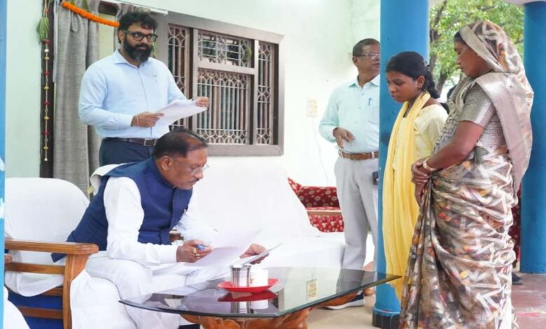 CM Sai listened to the problems of the people in Bagiya and gave instructions for their immediate resolution.