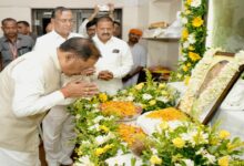 Sai paid tribute to former Assembly Deputy Speaker Banwari Lal Agarwal
