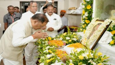 Sai paid tribute to former Assembly Deputy Speaker Banwari Lal Agarwal
