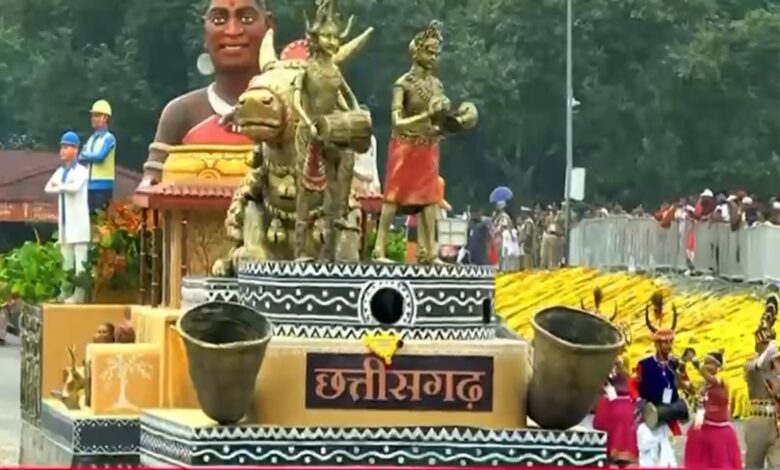 एकता परेड में छत्तीसगढ़ की झांकी ने बटोरी सराहना: बस्तर की संस्कृति और विकास का जीवंत प्रदर्शन