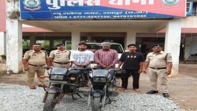 Robbery at a spa center in Raipur: 1.20 lakh rupees stolen.