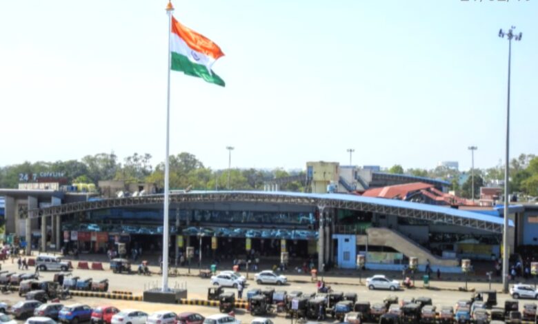 In view of the state festival, the state song resonated at the railway station.