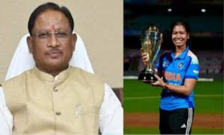 Chief Minister Vishnu Deo Sai congratulated the Indian women's cricket team on becoming world champions; he said that Akanksha, a daughter of Chhattisgarh, has brought glory to the state.